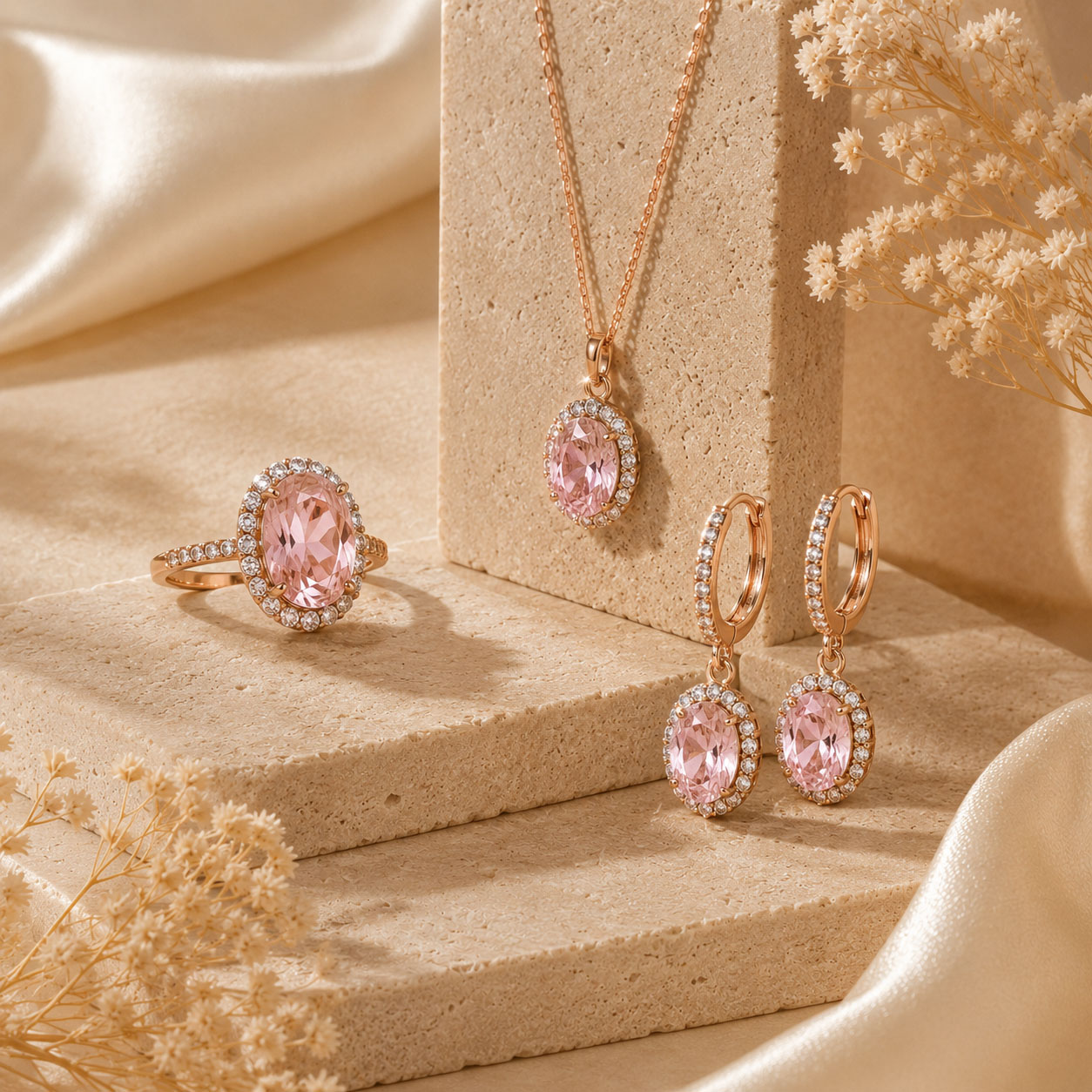 Lavin Blush Drop Set